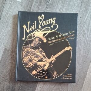 Neil Young "Long May You Run" Illustrated History - Black & Gold Hardcover